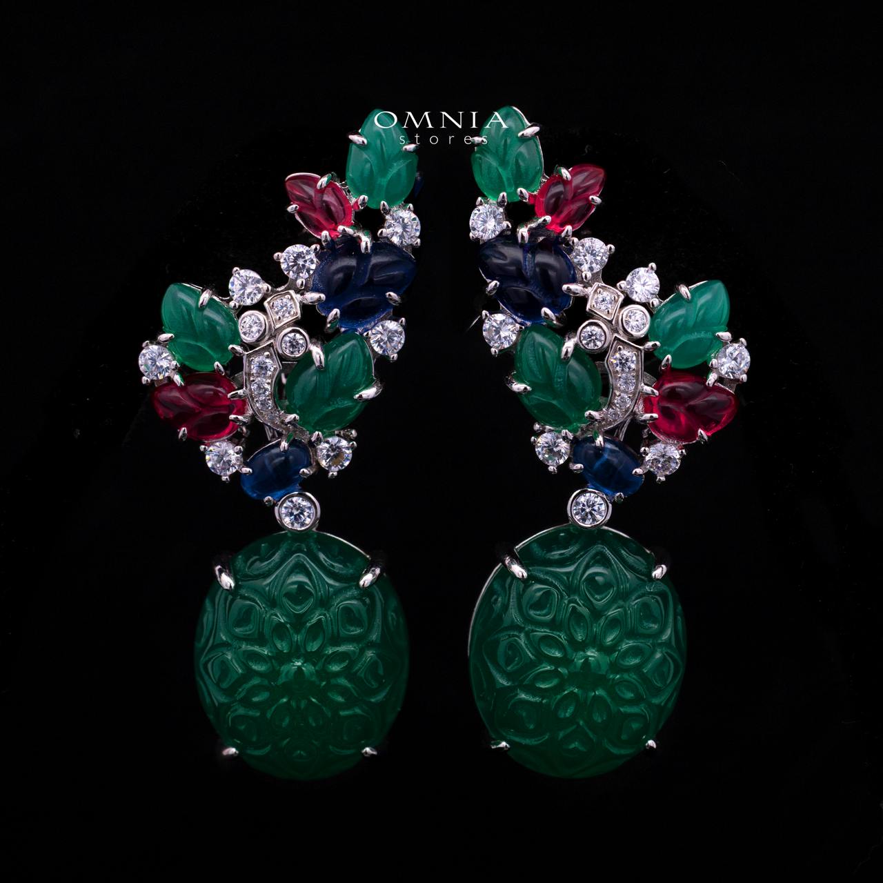 Ximena Multicolor in 925 Sterling Silver with High-Quality Premium Simulated Diamonds