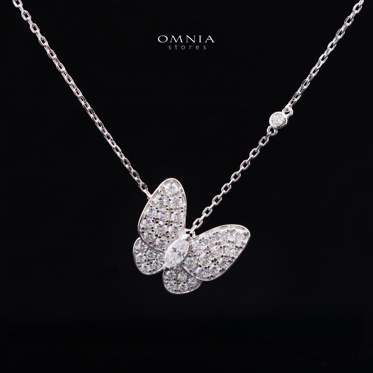 Shenique White Moissanite Necklace and Earrings Set in 925 Sterling Silver