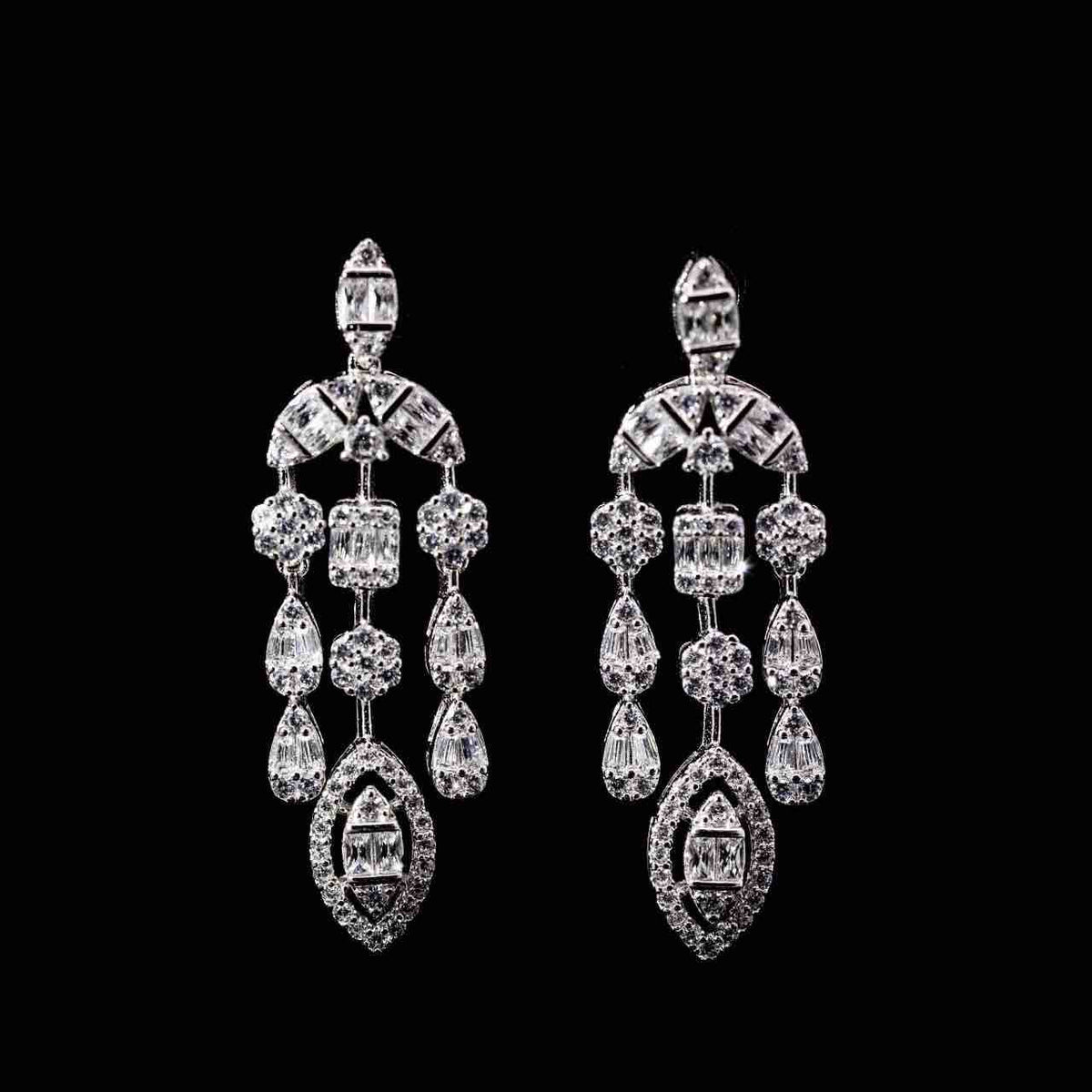 Omnia Hamida White Bridal Full Set in 925 Silver High Quality Simulated Diamonds - OMNIASTORES UAE