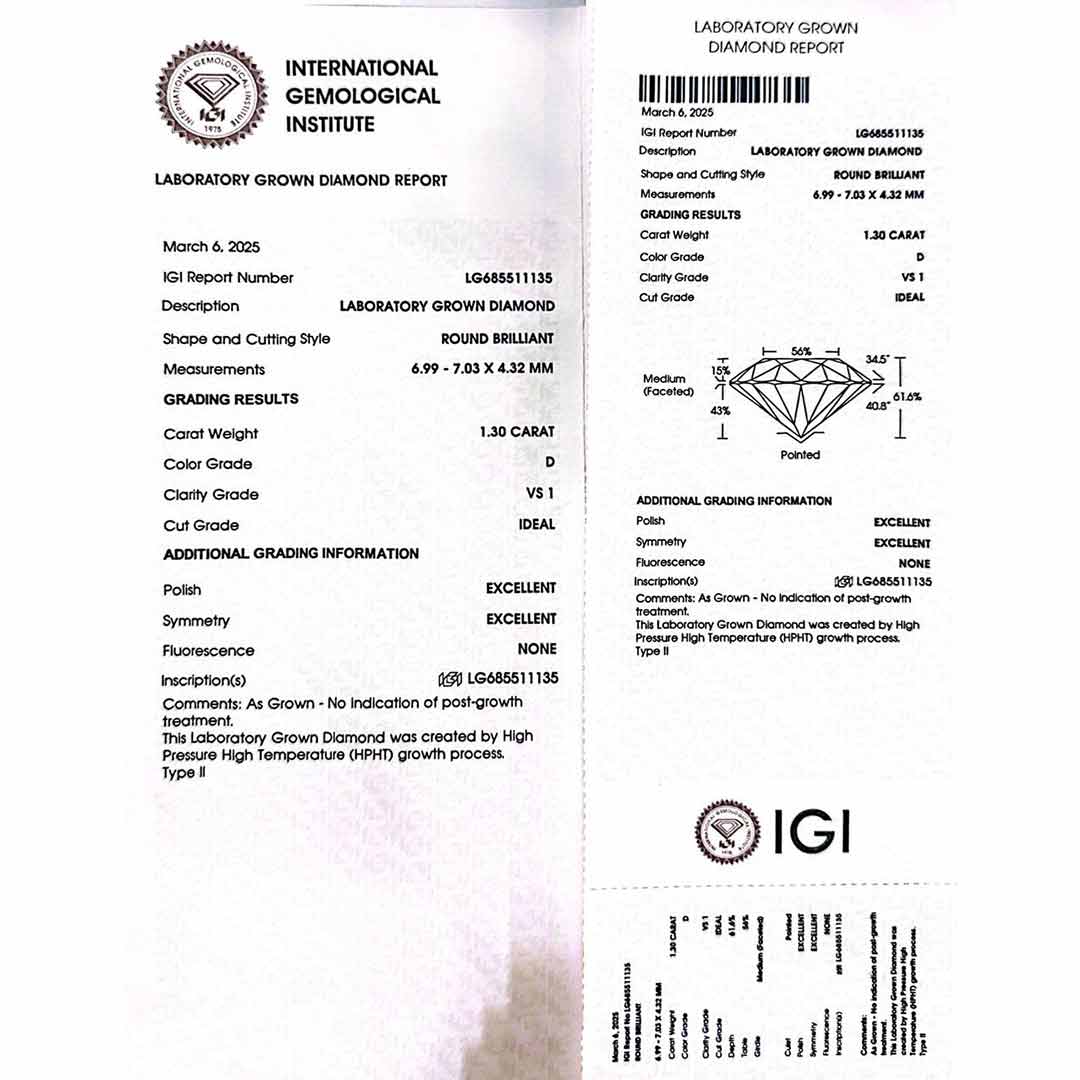 Mayar Lab Grown With IGI Certifited D VS 1 Oval Brilliant White Ring in 925 Silver 1.3ct - OMNIASTORES UAE