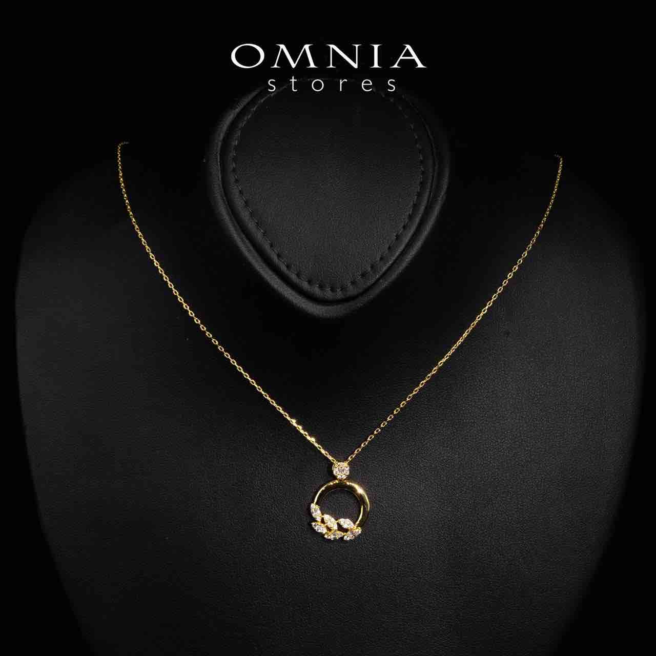 Omnia Rubi Gold White Necklace, Earrings and Ring Set in High Quality Rhodium Plated Zircon Stones - OMNIASTORES UAE