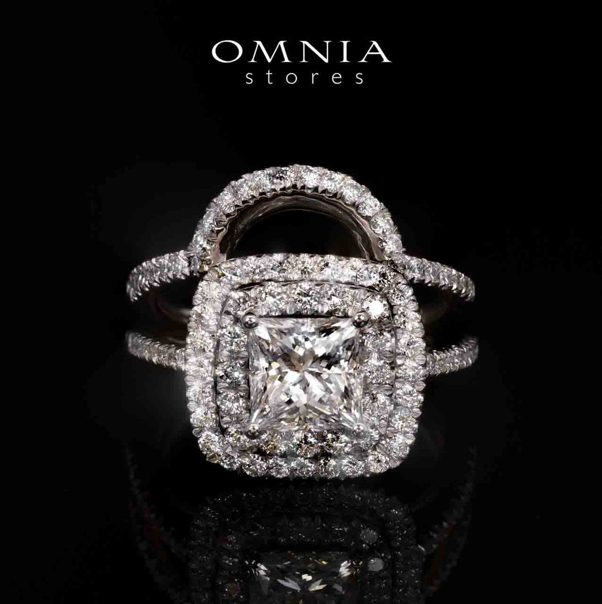 Siham Lab Grown With IGI Certifited D VS 1 White Ring in 925 Silver 1.50ct - OMNIASTORES UAE