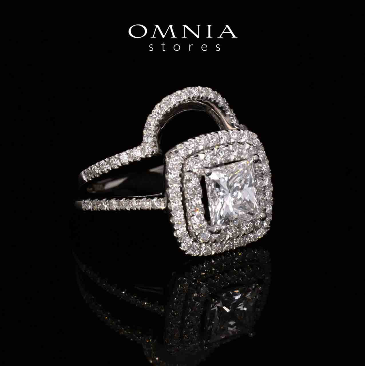 Siham Lab Grown With IGI Certifited D VS 1 White Ring in 925 Silver 1.50ct - OMNIASTORES UAE