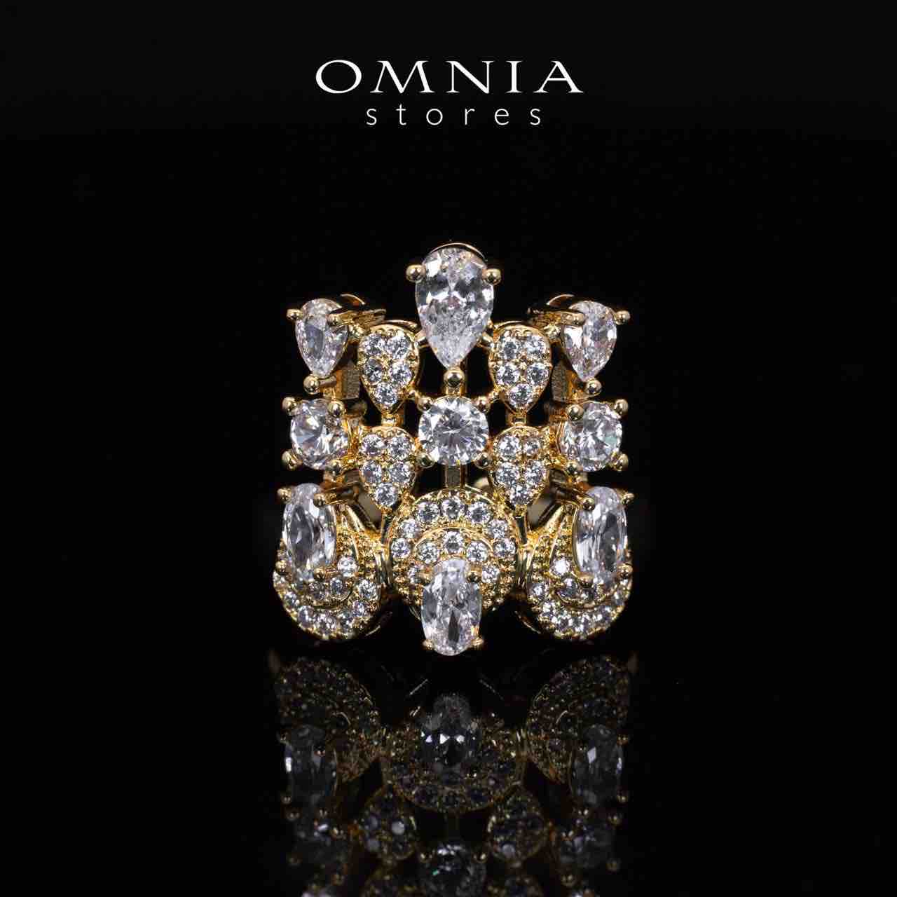 Aleya Golden Luxury Bridal Full Long chain Set in High Quality Simulated Diamonds Rhodium Plated - OMNIASTORES UAE