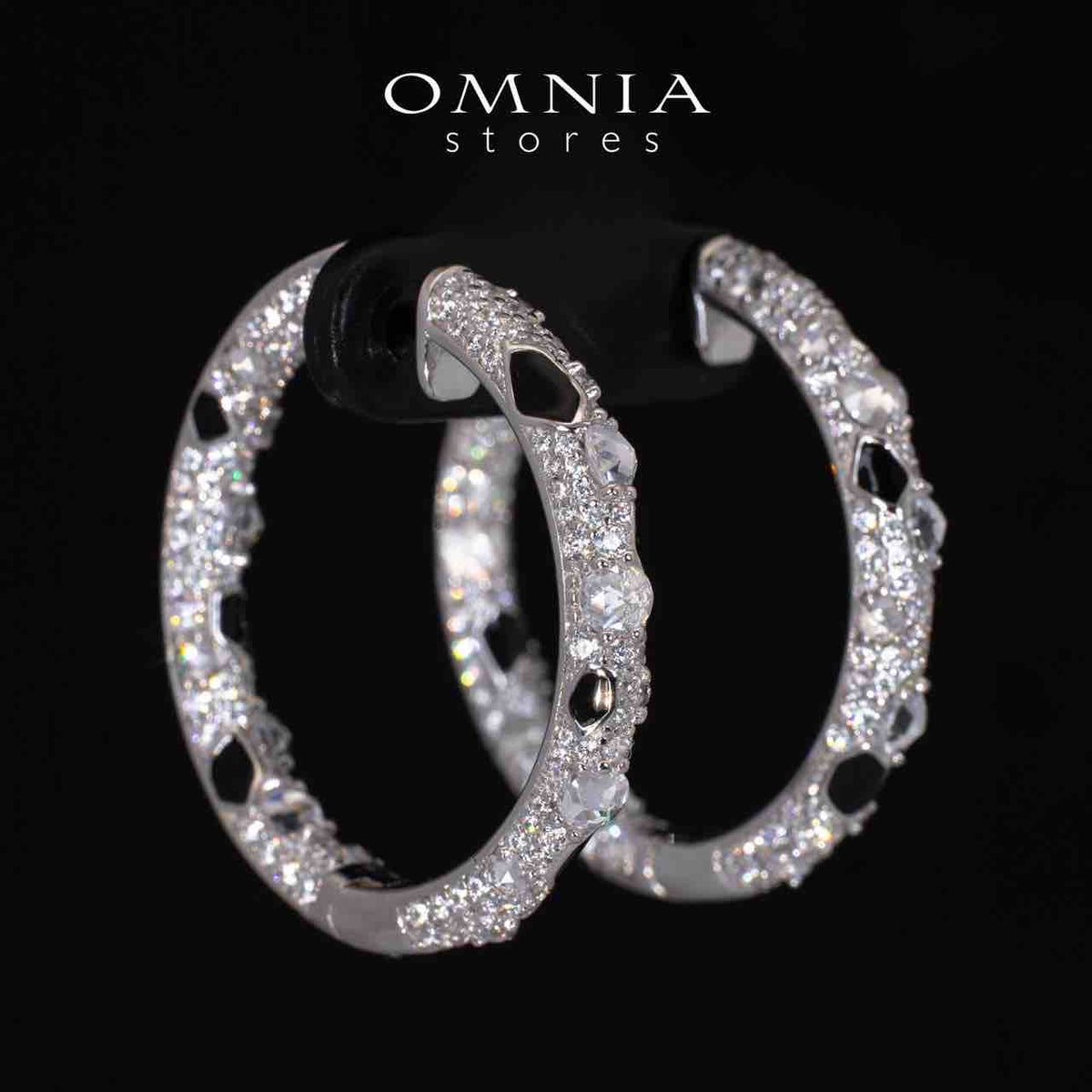 Angie White Certified Lab Crafted Hoop Earrings With High Quality 925 Silver - OMNIASTORES UAE