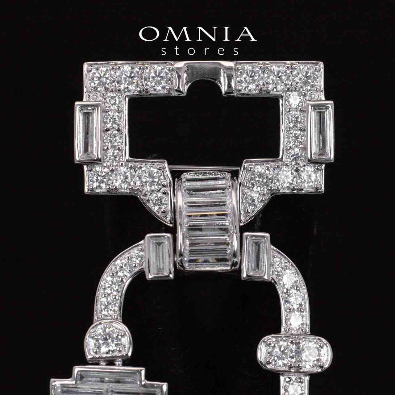 Mollie White Real Fresh Water Pearl Brooch With High Quality Simulated Diamonds in 925 Silver - OMNIASTORES UAE