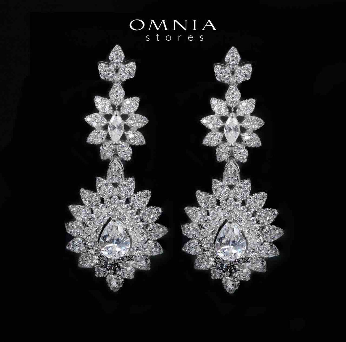 Osha White Bridal Full Set in 925 Silver High Quality Simulated Diamonds - OMNIASTORES UAE