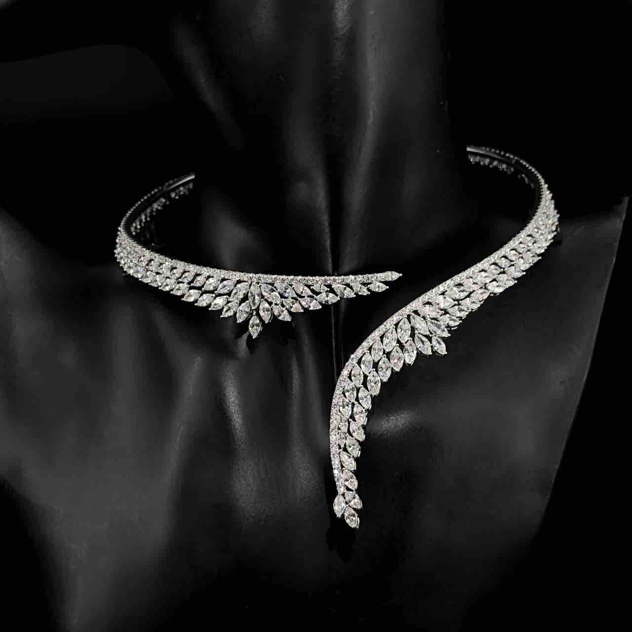 Claire White Bridal Full Set in 925 Silver High Quality Simulated Diamonds - OMNIASTORES UAE