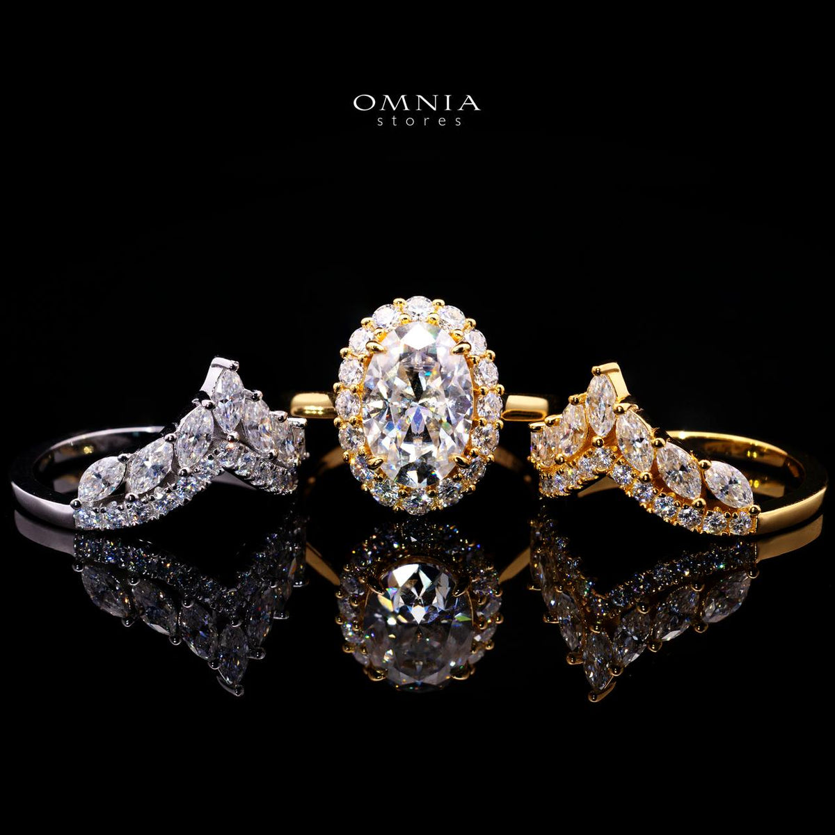 Vittoria Royal Moissanite Ring – 8x12mm Oval Lab-Grown White Moissanite 925 Sterling Silver