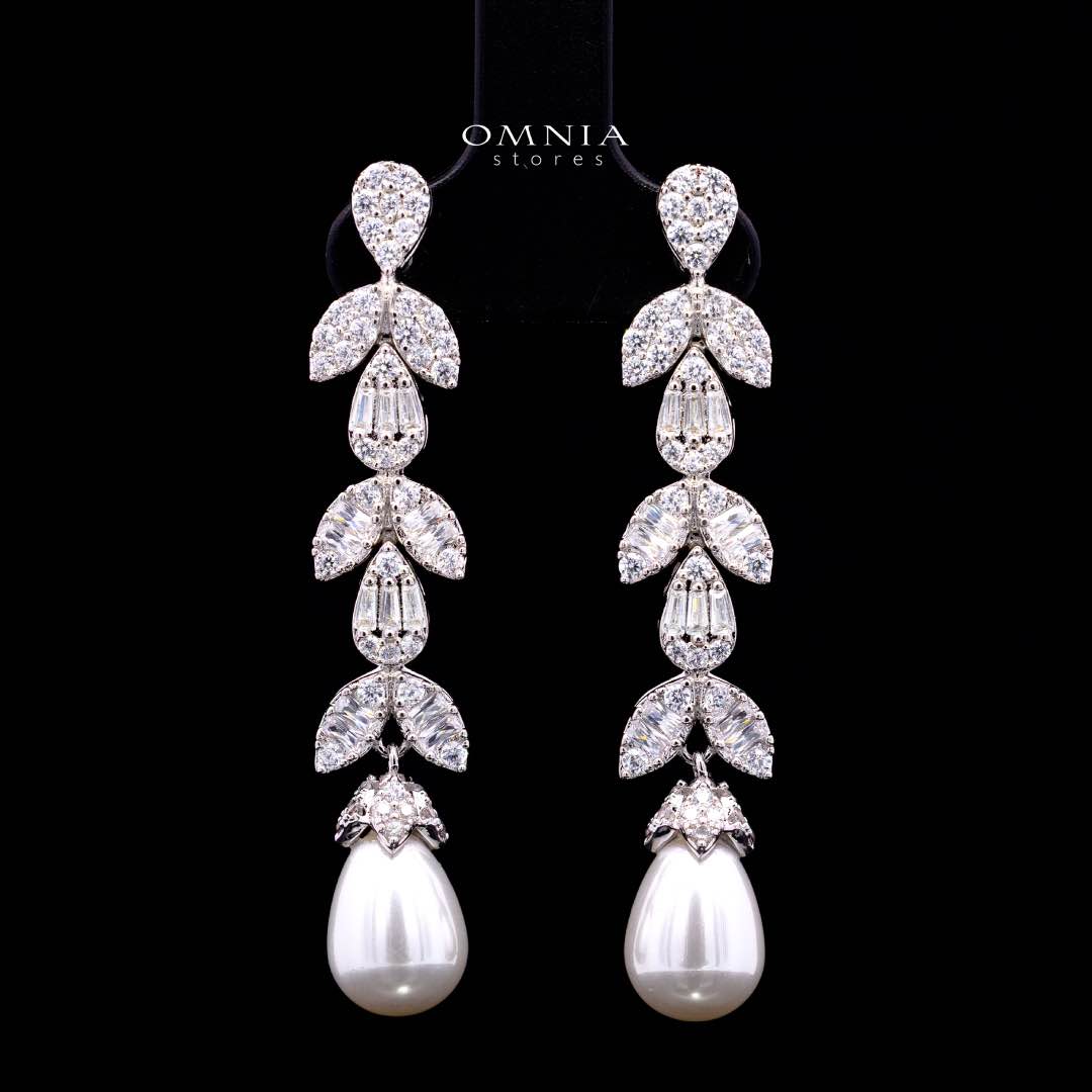 Sumaya White Bridal Full Jewelry Set – High Quality Zircon Stone Premium Rhodium-Plated