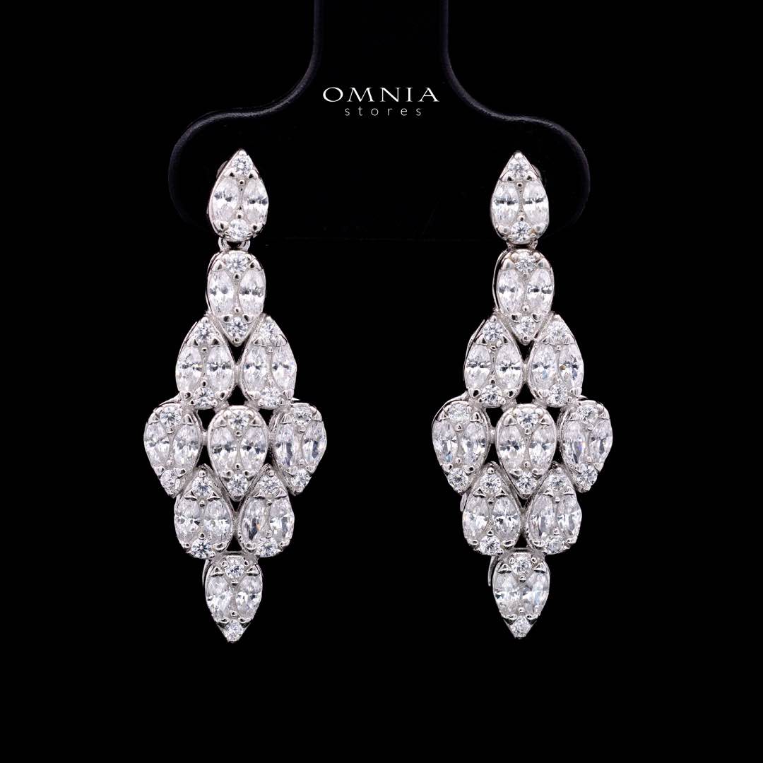 Omnia Lubaba White Bridal Full Set in 925 Silver High Quality Simulated Diamonds