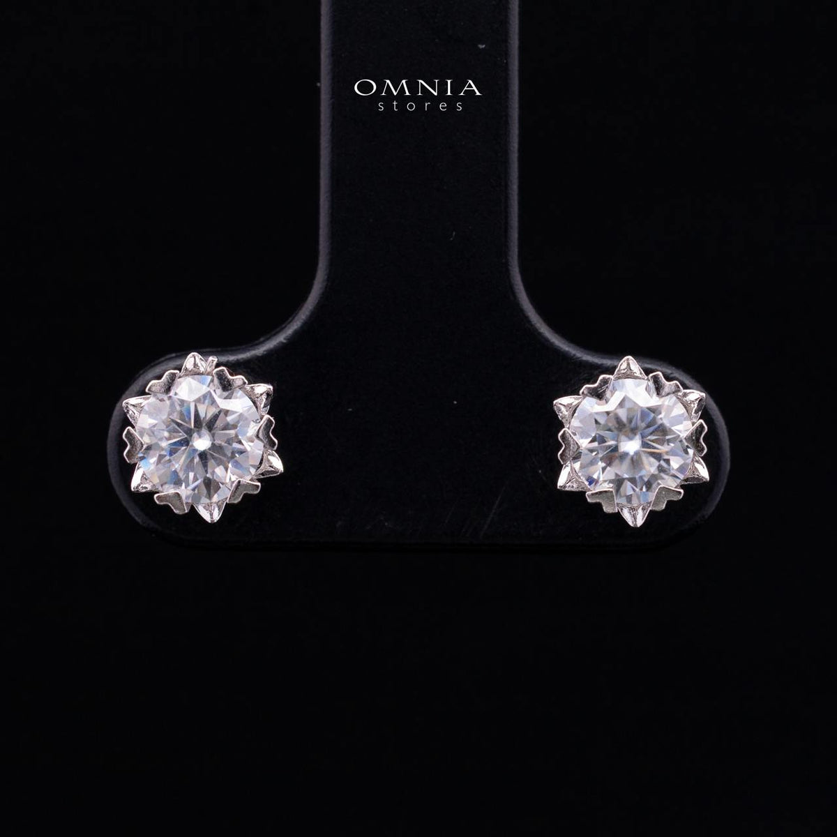 Akiana White Moissanite Necklace and Earrings Set with GRA Certificate – 6.5mm (1ct) in 925 Sterling Silver