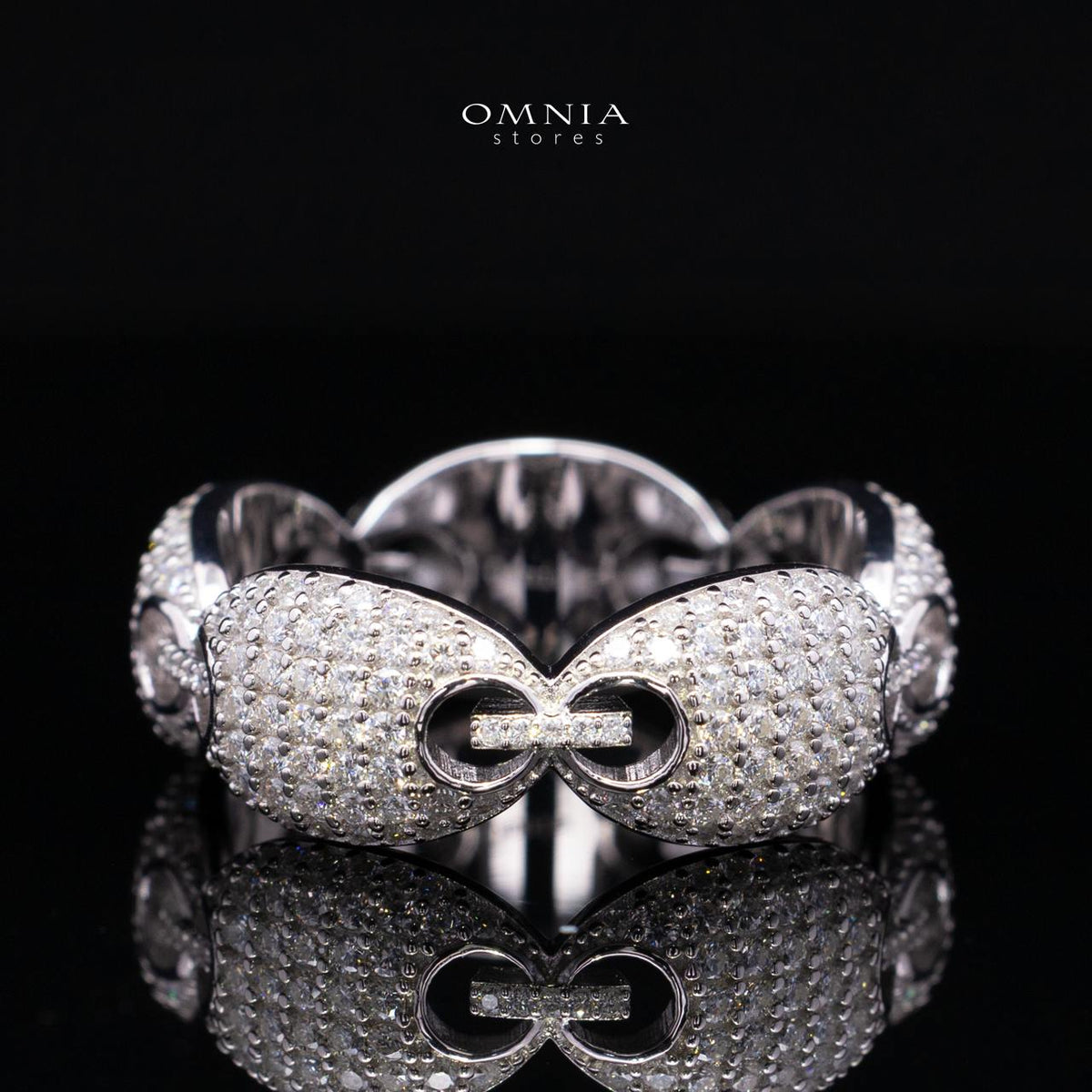 Naiya White Moissanite Stone Ring in 925 Sterling Silver
