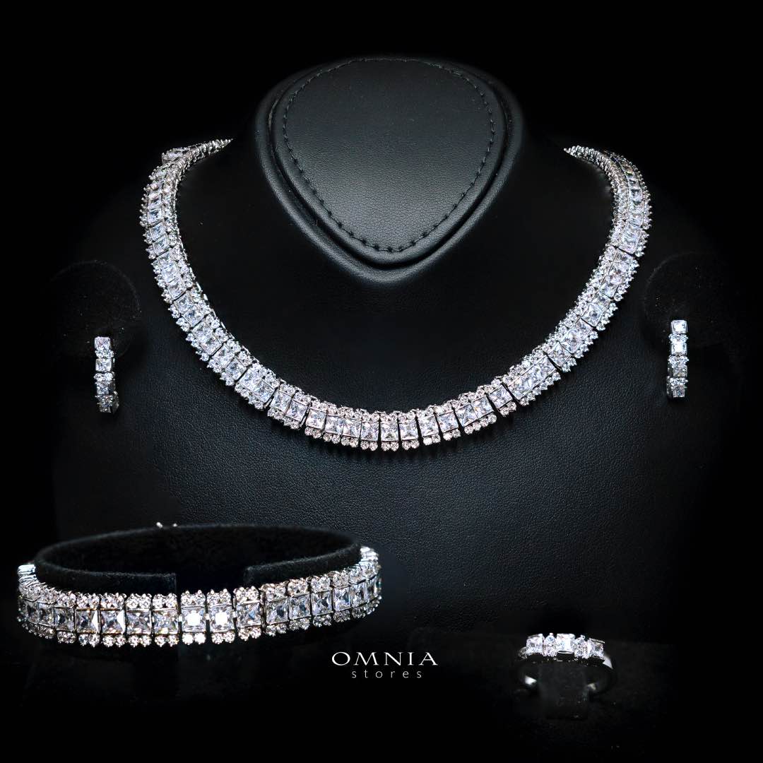 Omnia Rawda White Full Bridal Set