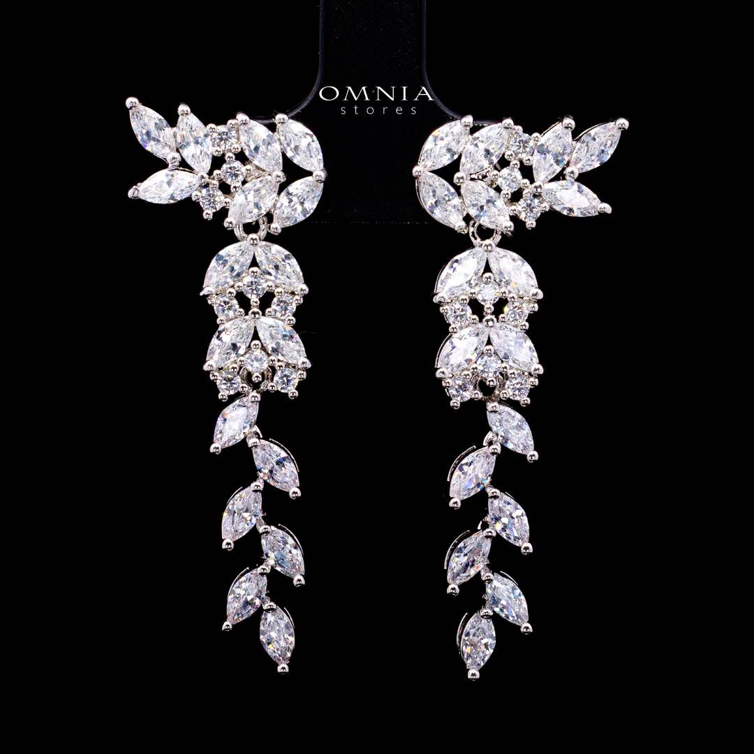Omnia Nidaa Luxury Bridal Full Set – High-Quality Zircon & Rhodium Plated Jewelry
