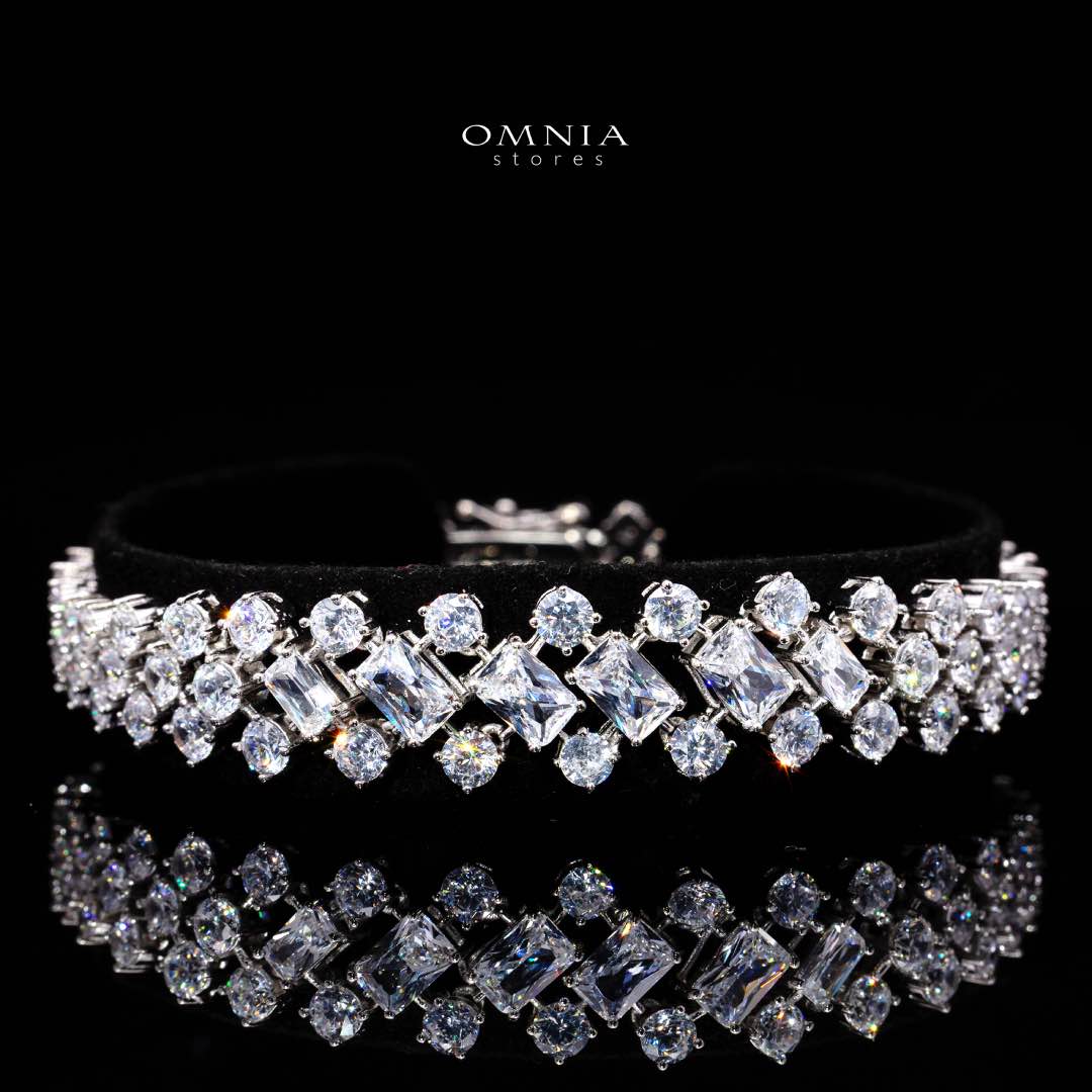 Wedo White Bridal Jewelry Set Premium Rhodium-Plated High-Quality Zircon Stones