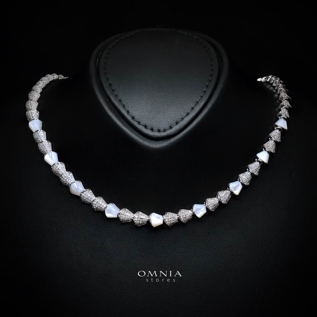 Omnia Sanya White Luxury Bridal Full Set in High Quality Zircon Stone Rhodium Plated