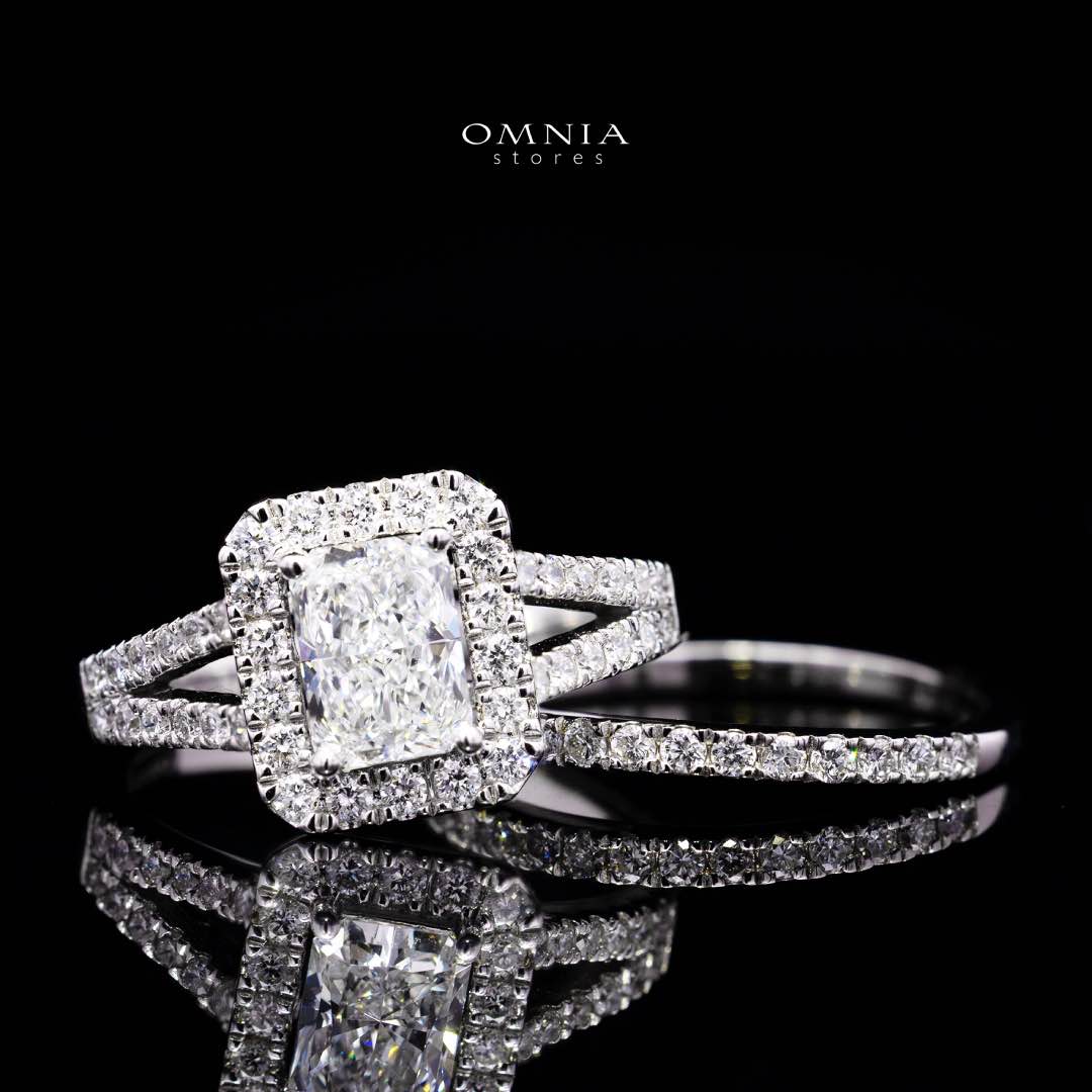 Siham Lab Grown Stones IGI Certified E VVS 2 White Ring in 925 Silver 1.00ct