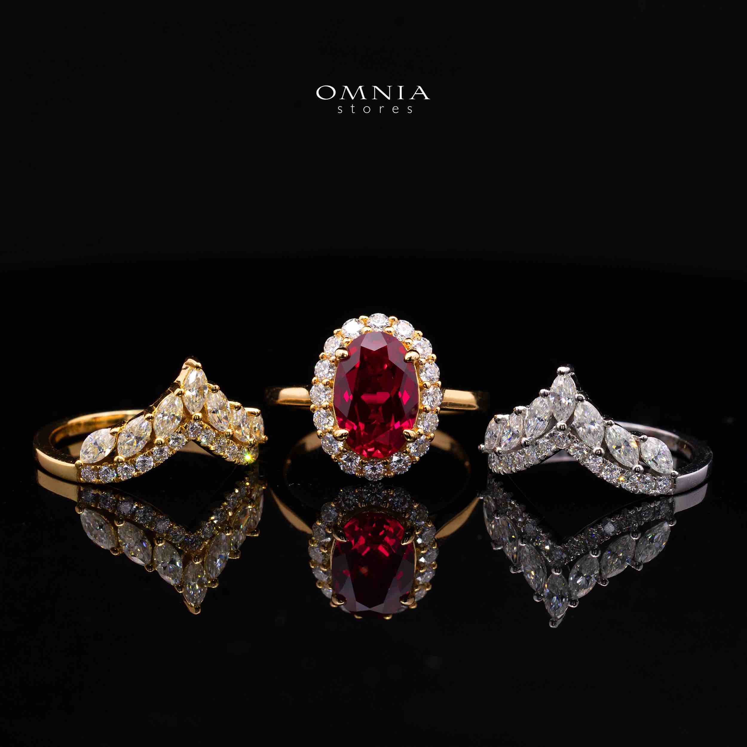 Vittoria Lab-Grown Ruby Moissanite Ring with GRC Certificate – Oval 8x12mm, 925 Sterling Silver