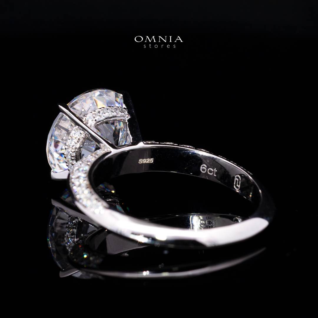 Kyra White Round Cut Certified Lab Crafted Ring With High Quality 925 Silver