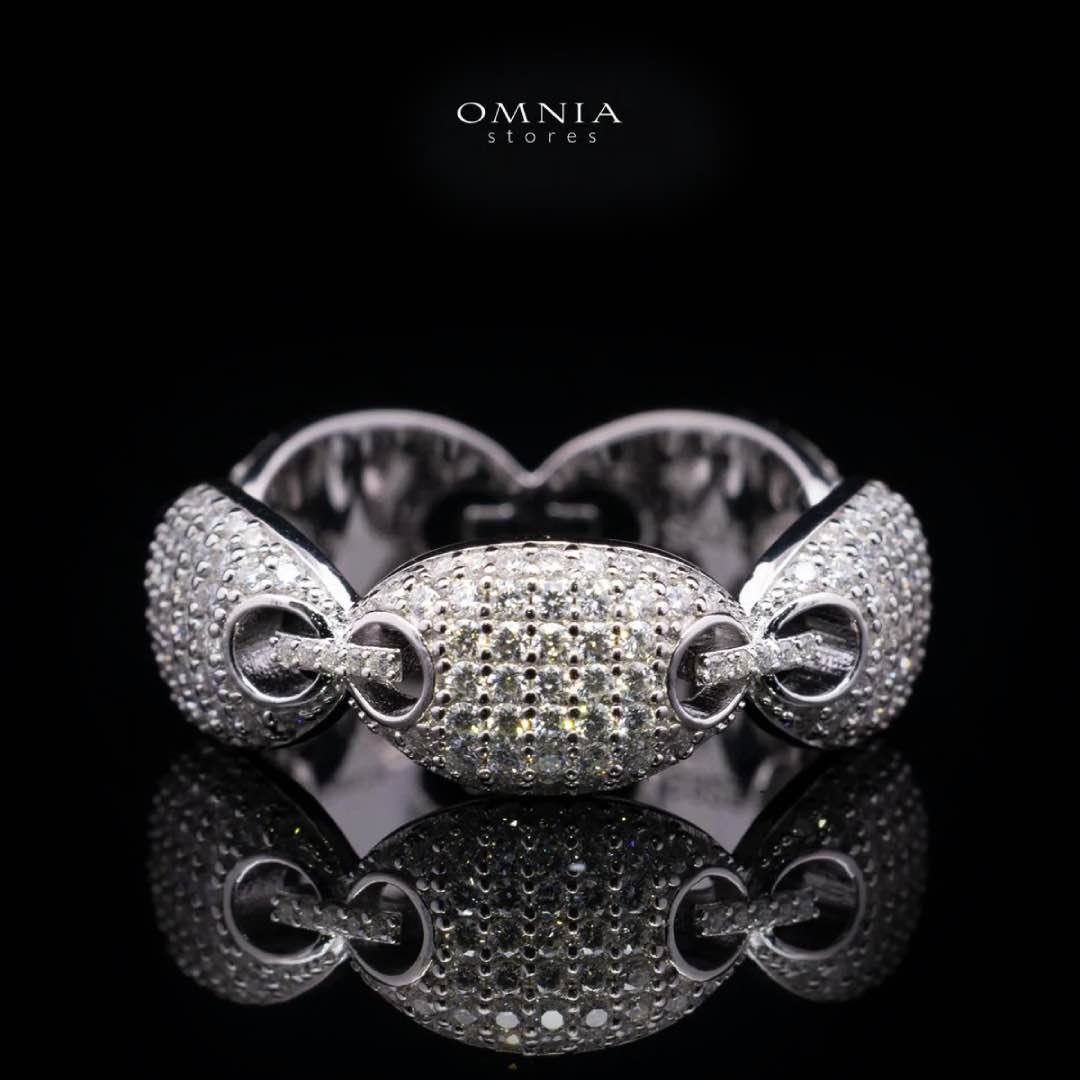 Naiya White Moissanite Stone Ring in 925 Sterling Silver