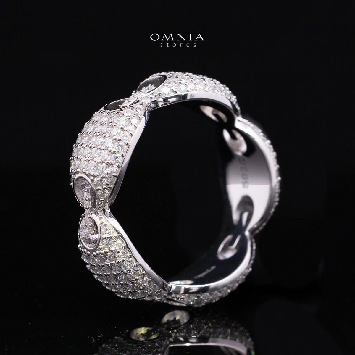 Naiya White Moissanite Stone Ring in 925 Sterling Silver
