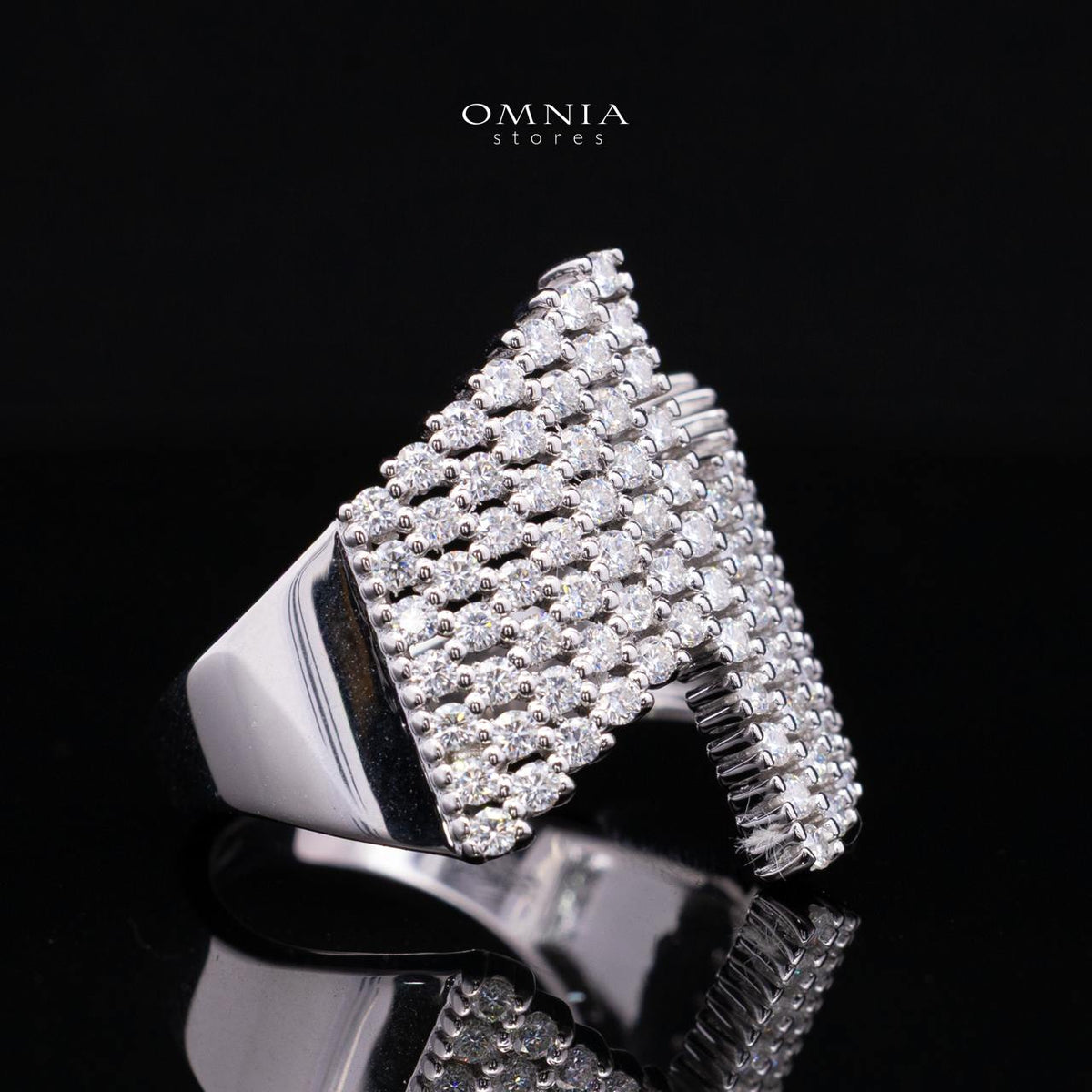 Theodora White Moissanite Ring 925 Sterling Silver Premium Finish