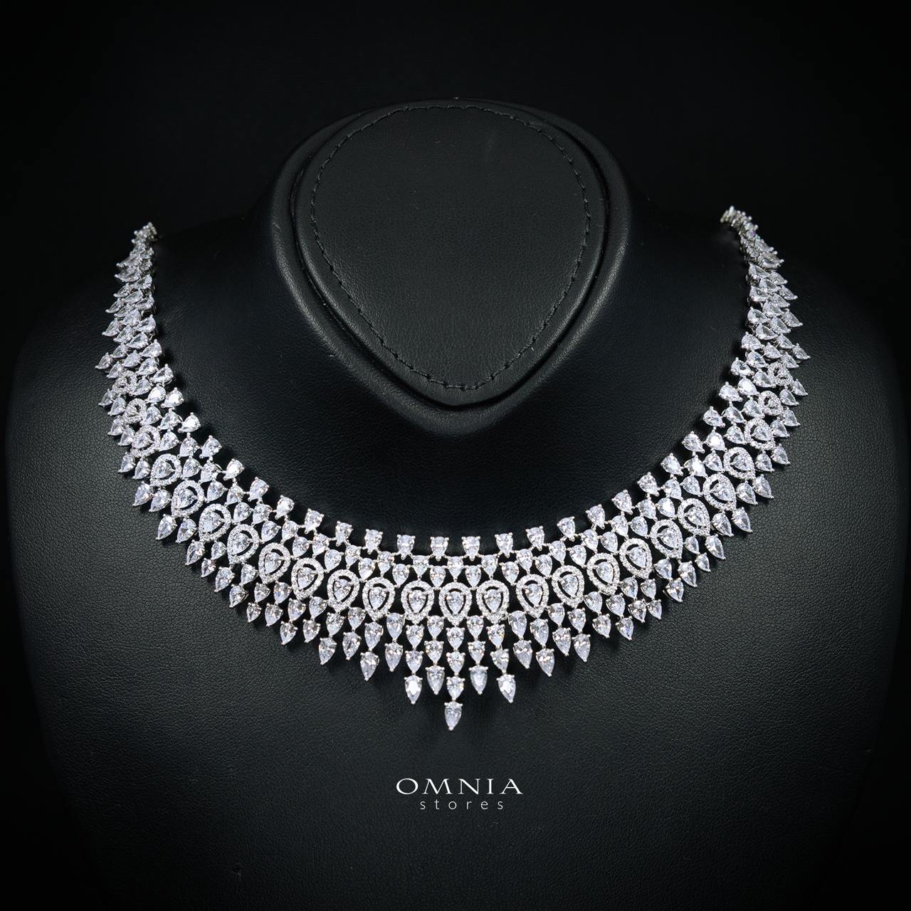 Alexa White Bridal Full Set – Premium Rhodium Plated with High-Quality Zircon Stones