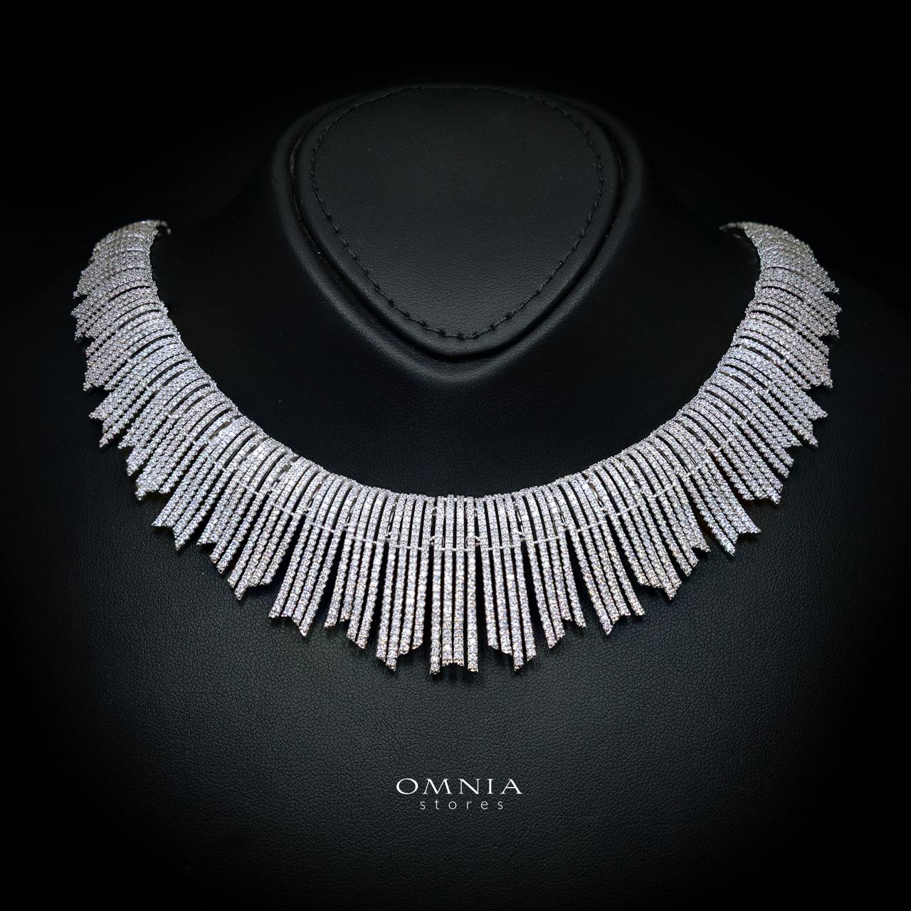 Zuhaira White Luxury Bridal Full Jewelry Set with High-Quality Premium Simulated Diamonds