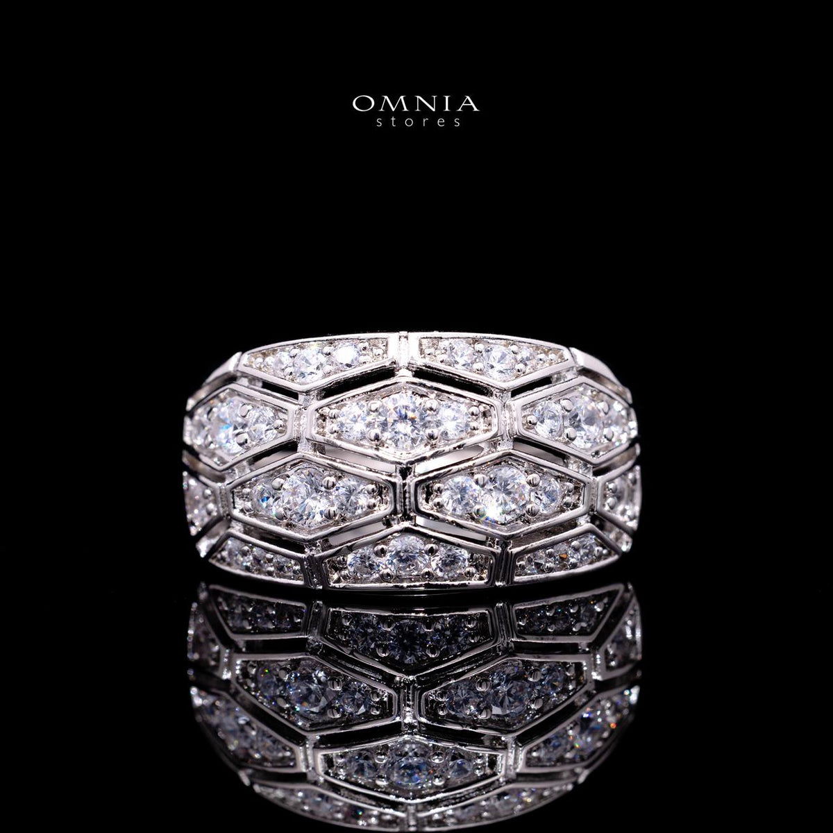 Coleen Luxury Bridal Full Set with High-Quality Simulated Diamonds – Rhodium Plated