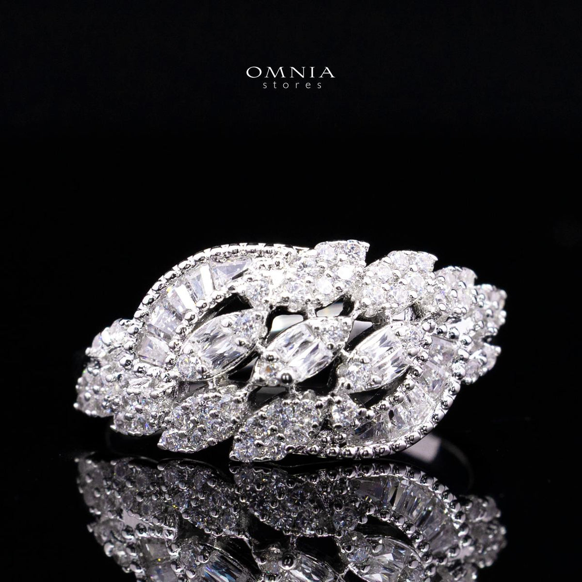 Areyana White Luxury Bridal Full Set with High-Quality Simulated Diamonds and Rhodium Plating