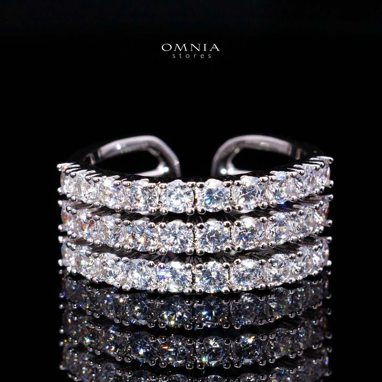 Yasmira White Luxury Bridal Full Set with High-Quality Simulated Diamonds, Rhodium Plated