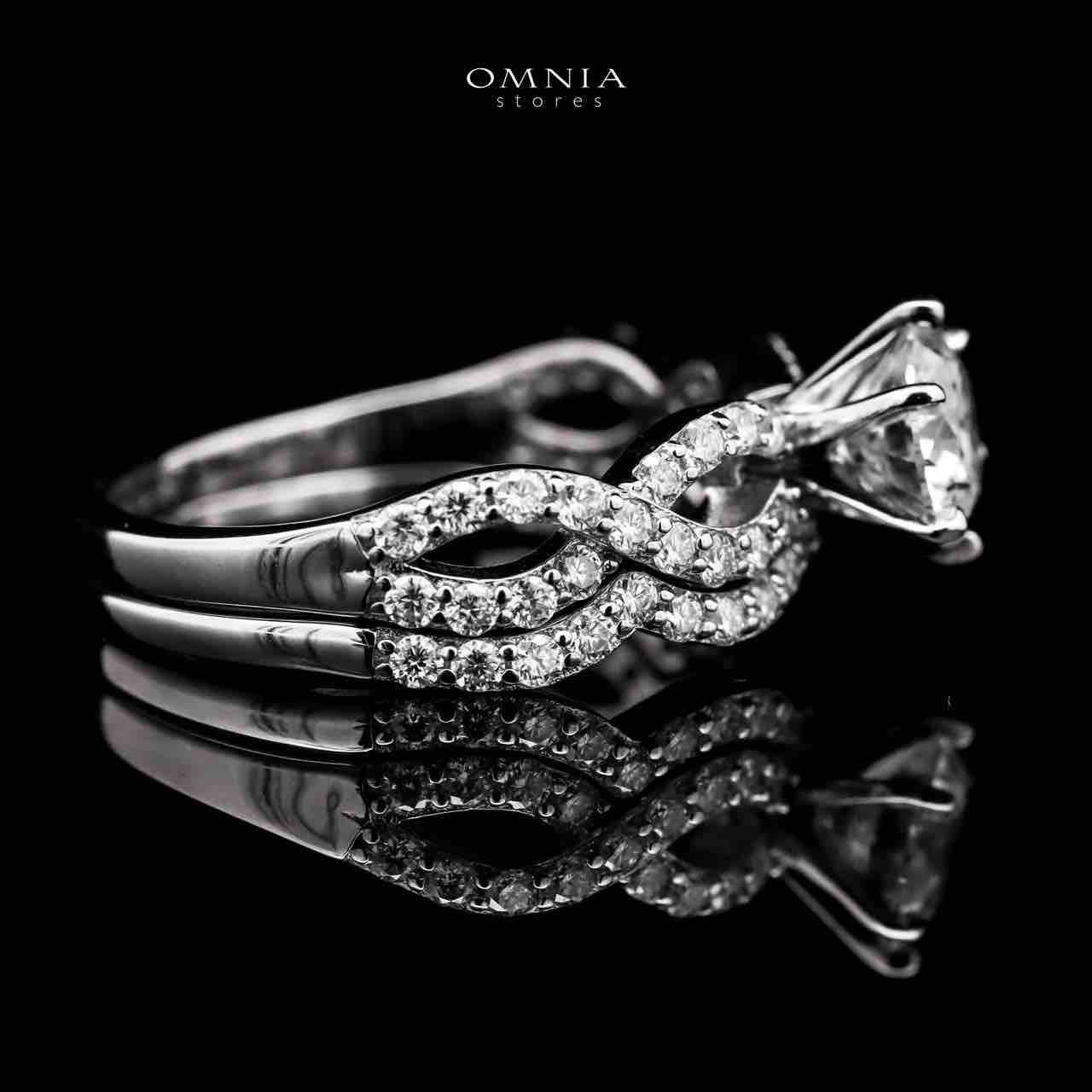 Zephira White Moissanite Stone Ring With GRA Certified High Quality in 925 Silver 6.5mm 1ct - OMNIASTORES UAE