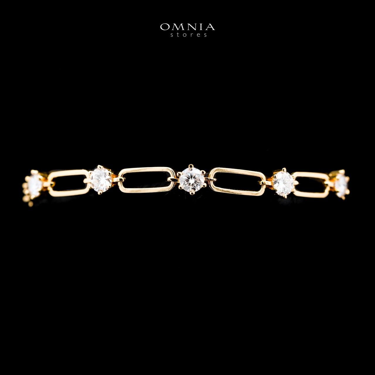 Bahja Golden White Moissanite With GRA Certified Bracelet in 925 Silver RD4.5mm