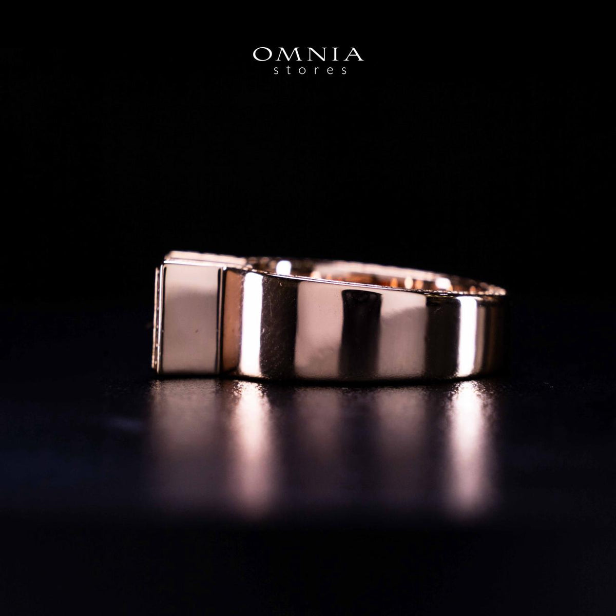 Omnia Aroob Rose Gold Silver Ring In 925 Silver High Quality Certified Lab Crafted Round Cut Stones 5Ct