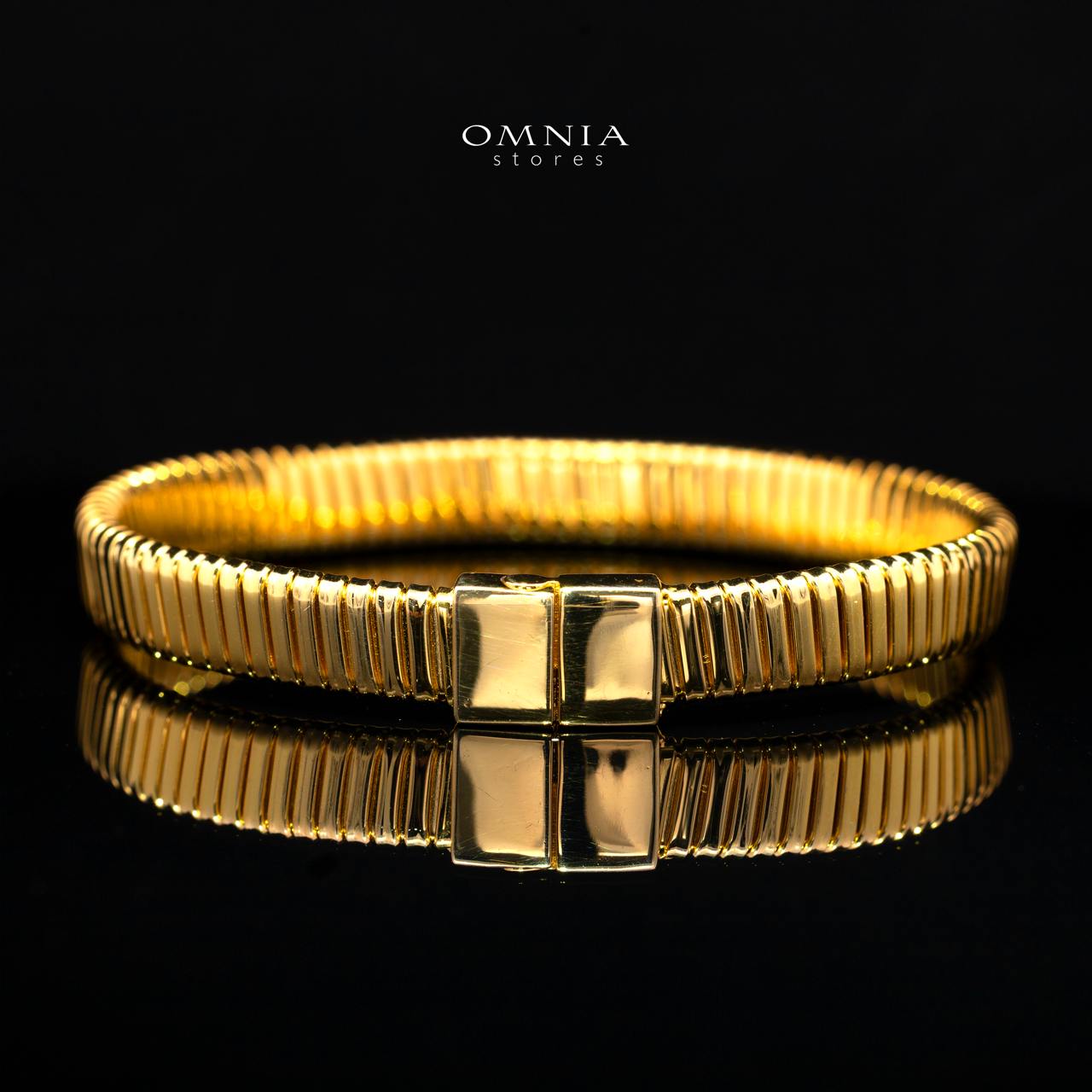 Calyssia Gold-Plated Bracelet with High-Quality Premium Simulated Diamonds in 925 Sterling Silver
