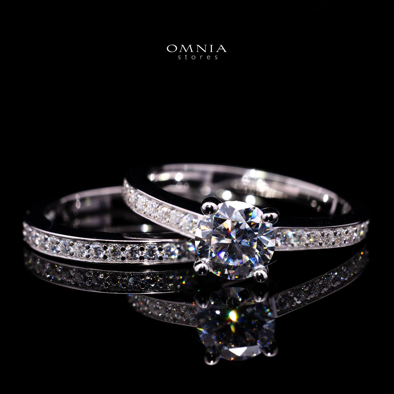 Sonya Round Moissanite Ring 6mm (0.8CT) with Certificate in 925 Sterling Silver