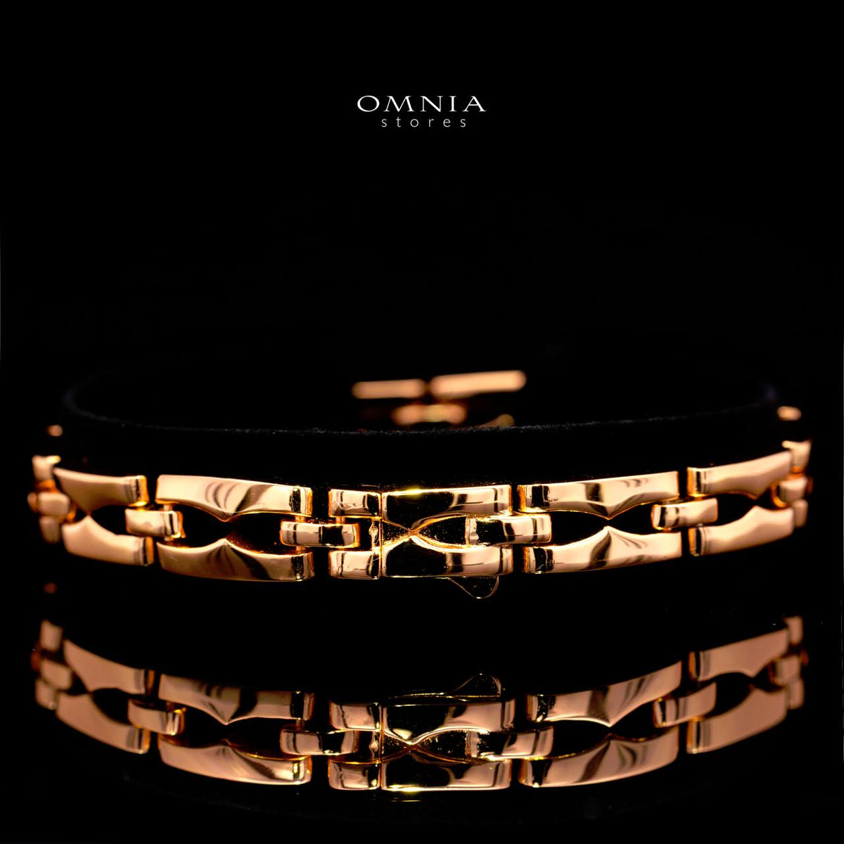 Karah Rose Gold Bracelet with Certified High-Quality Premium Simulated Diamonds in 925 Sterling Silver