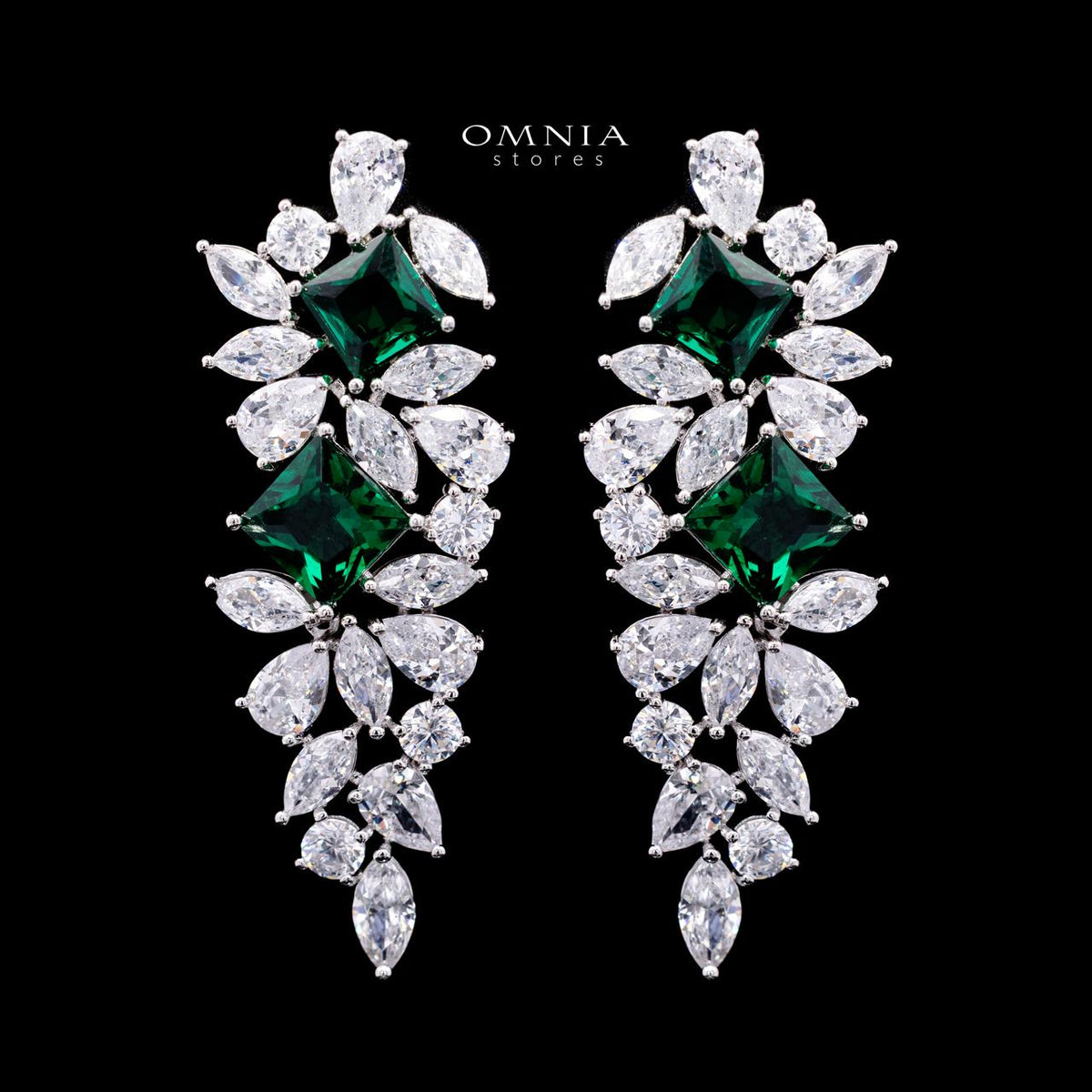 Christine Green Luxury Bridal Full Set with High-Quality Simulated Diamonds – Rhodium Plated