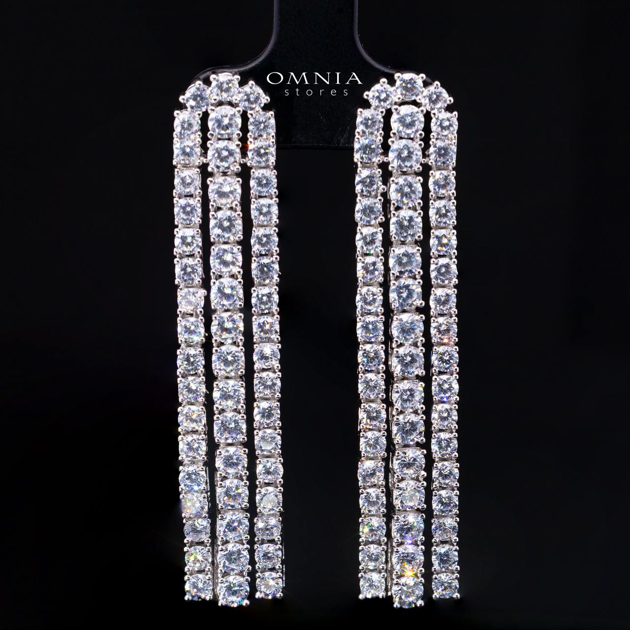 Yasmira White Luxury Bridal Full Set with High-Quality Simulated Diamonds, Rhodium Plated
