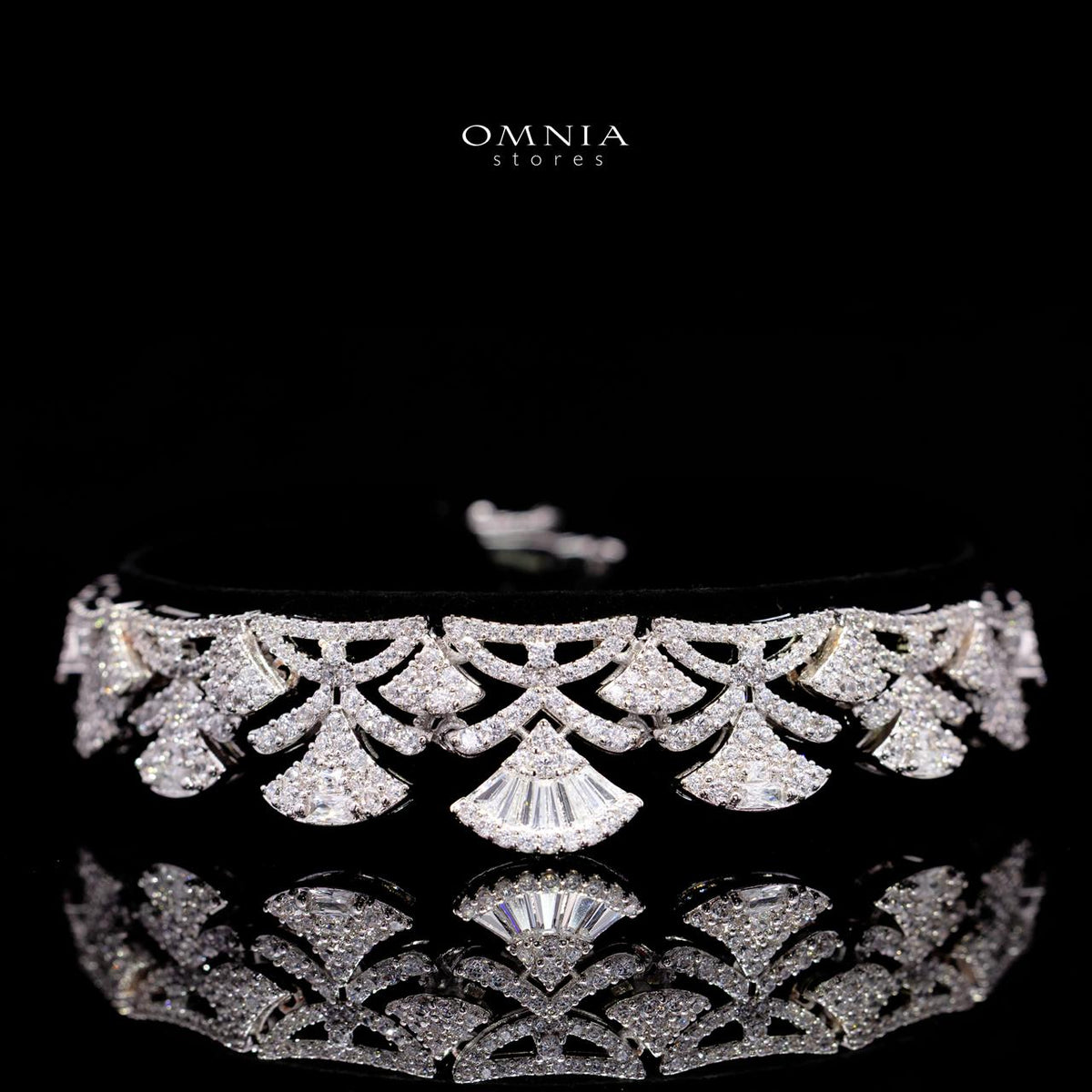 Jemila Luxury Bridal Full Set with High-Quality Simulated Diamonds – Rhodium Plated