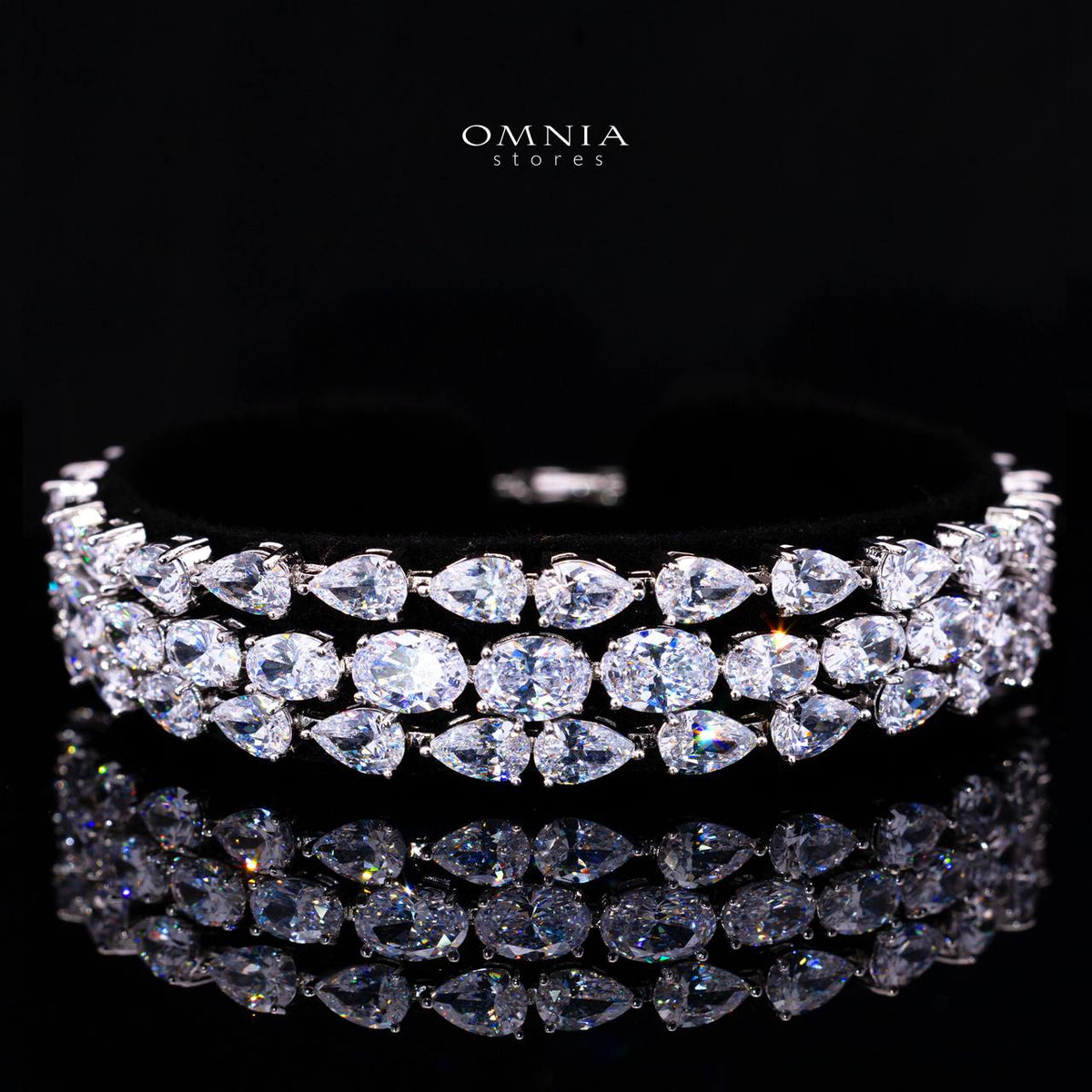 Raneefa White Luxury Bridal Full Jewelry Set with High-Quality Premium Simulated Diamonds