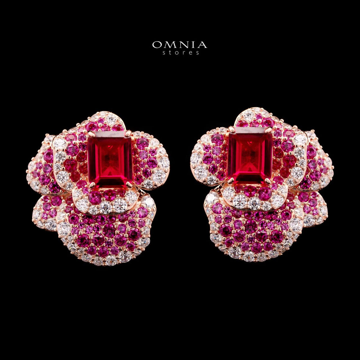 Omnia Masa Fresh Real Water Pearl Set in 92.5 Silver High Quality Simulated diamonds