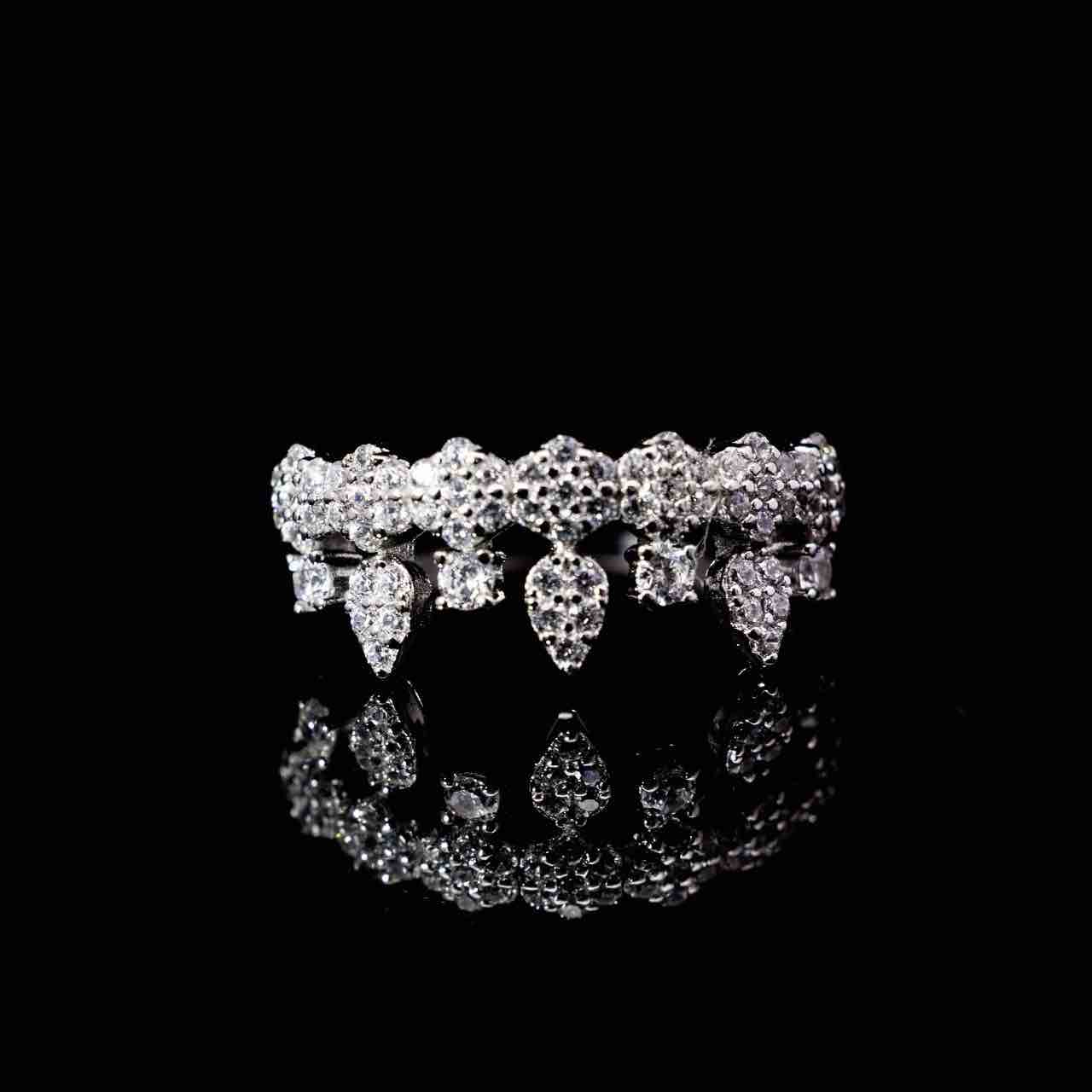 Omnia Khairiya White Bridal Full Set in 925 Silver High Quality Simulated Diamonds - OMNIASTORES UAE
