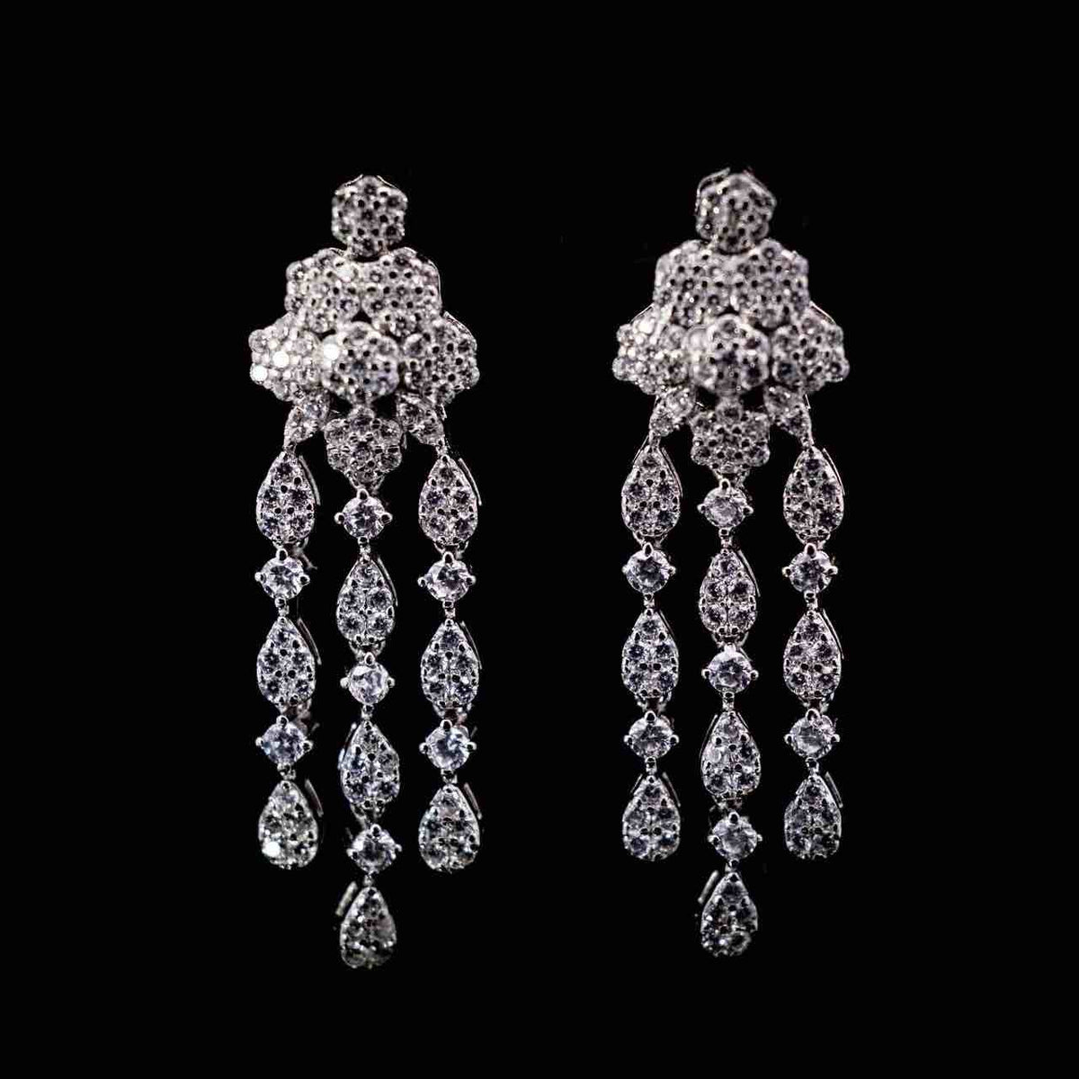 Omnia Khairiya White Bridal Full Set in 925 Silver High Quality Simulated Diamonds - OMNIASTORES UAE