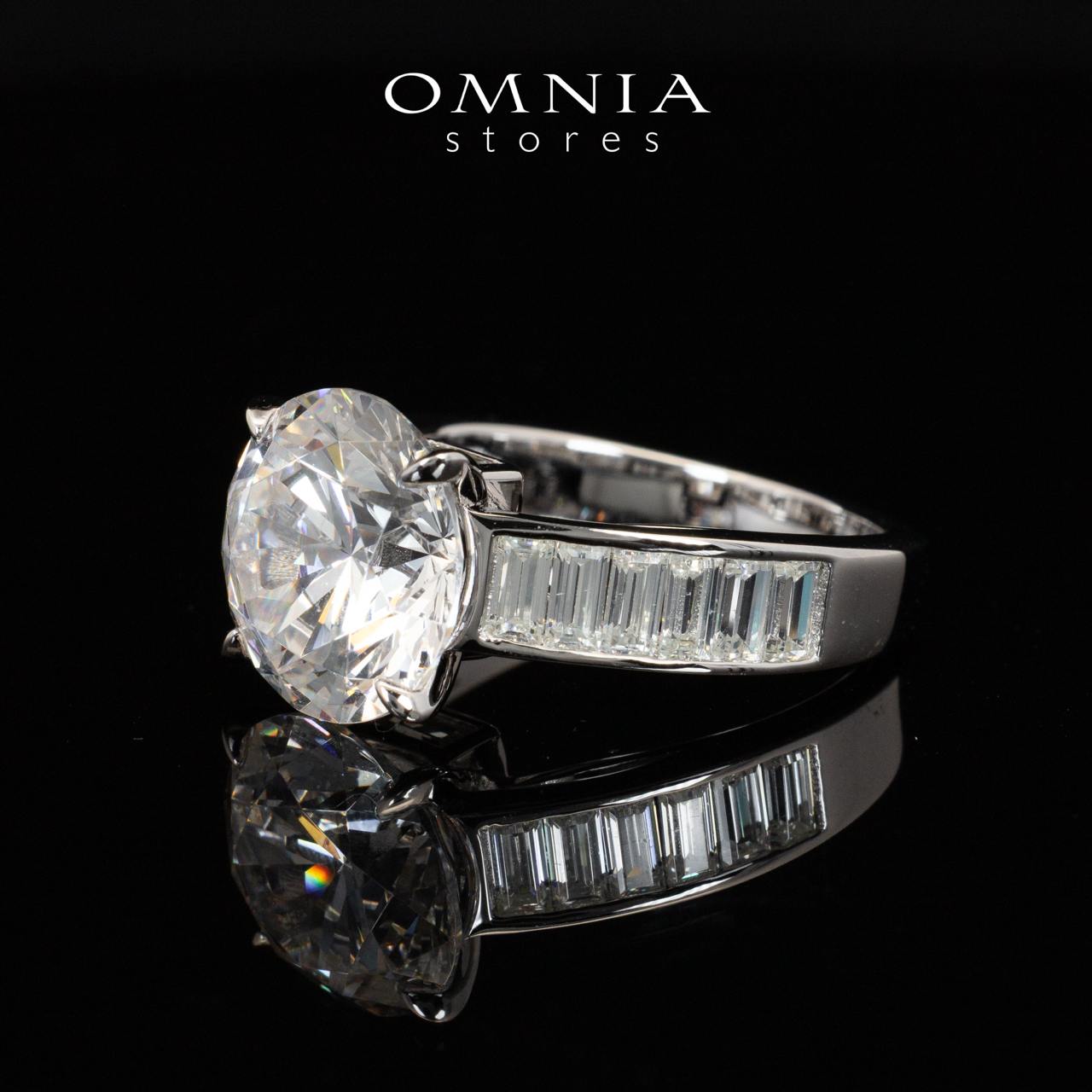 Omnia Heidy Ring With Certified High Quality Lab Crafted Stones In 925 Silver 6ct - OMNIASTORES UAE
