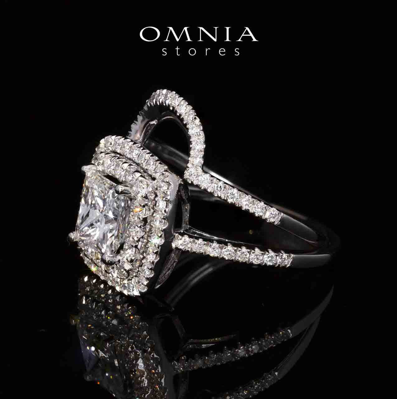 Siham Lab Grown With IGI Certifited D VS 1 White Ring in 925 Silver 1.50ct - OMNIASTORES UAE