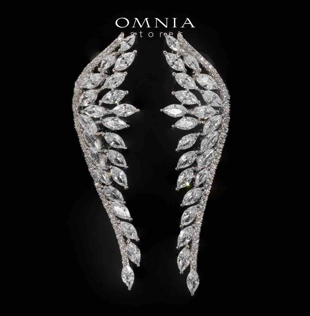 Claire White Bridal Full Set in 925 Silver High Quality Simulated Diamonds - OMNIASTORES UAE