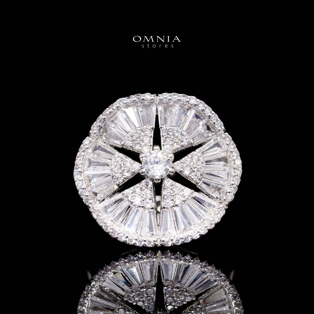 Sumaya White Bridal Full Jewelry Set – High Quality Zircon Stone Premium Rhodium-Plated