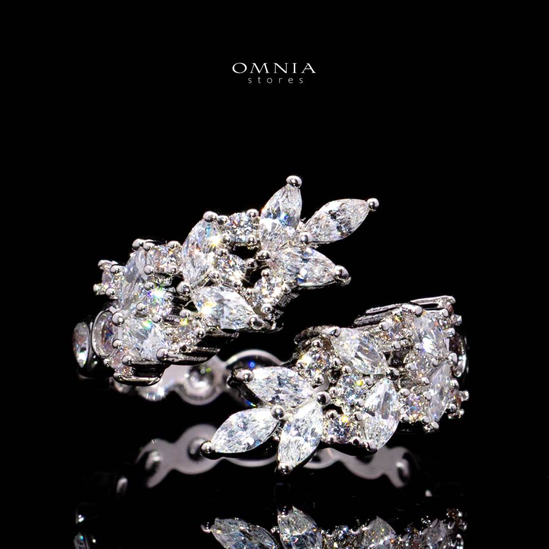 Omnia Nidaa Luxury Bridal Full Set – High-Quality Zircon & Rhodium Plated Jewelry